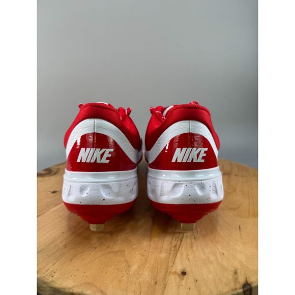 Nike Alpha Huarache Elite 4 Low Mens Size 14 Baseball Cleats Metal Red White NEW - Picture 4 of 7